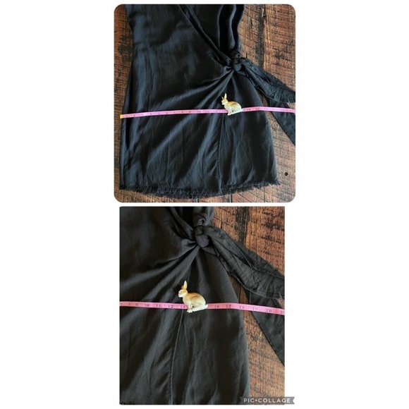 Lulu’s Meridian black wrap dress new with tags size small - Picture 11 of 12